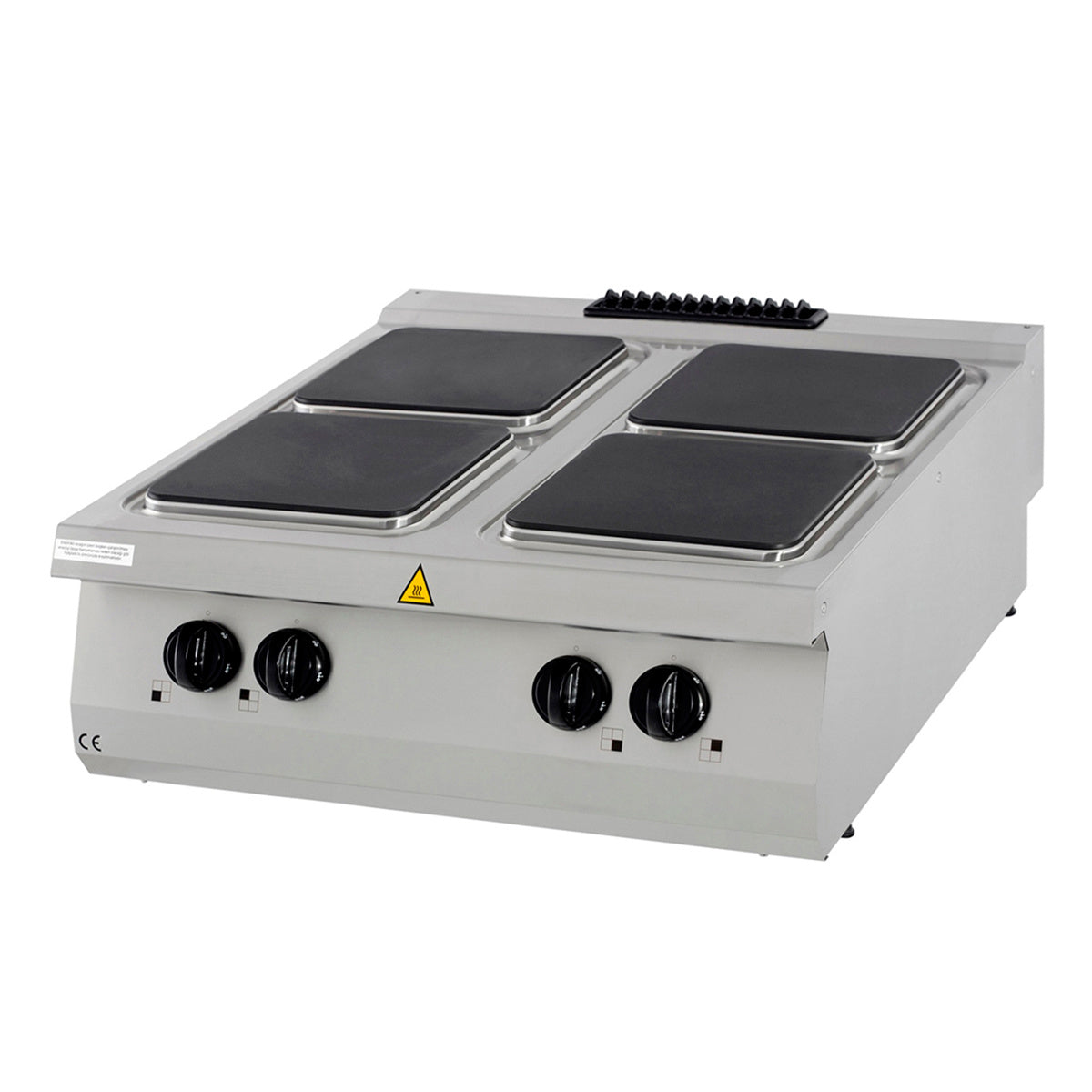 Cuisinière électrique Maxima Ligne de cuisson 900 avec 4 brûleurs, unité double, profondeur 90 cm, design moderne.