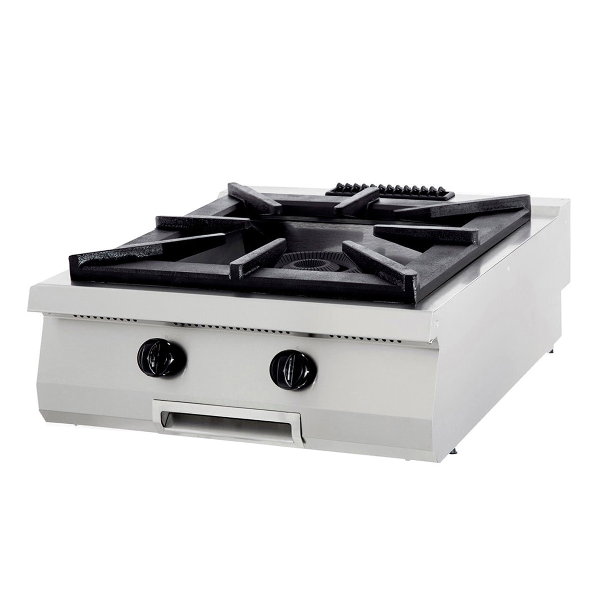 Cuisinière à gaz Maxima Ligne de cuisson 900, unité double, 1 brûleur, profondeur 90 cm, design élégant.