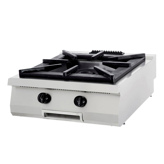 Cuisinière à gaz Maxima Ligne de cuisson 900, unité double, 1 brûleur, profondeur 90 cm, design élégant.