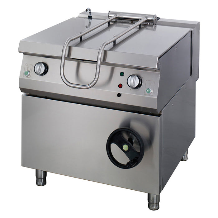 Poêle à frire professionnelle Maxima, ligne de cuisson 900, capacité 80 L, profondeur 90 cm, gaz, en acier inoxydable