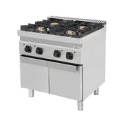gaz stove with portes – 28.5kW – 4 Burners - G70C20K - Unninox - image 2