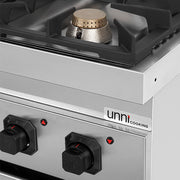 gaz stove with portes – 13kW – 2 Burners - G70C10K - Unninox - image 5