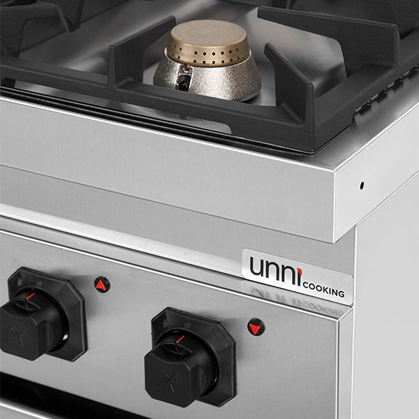 gaz stove with portes – 13kW – 2 Burners - G70C10K - Unninox - image 5