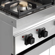 gaz stove with portes – 28.5kW – 4 Burners - G70C20K - Unninox - image 6