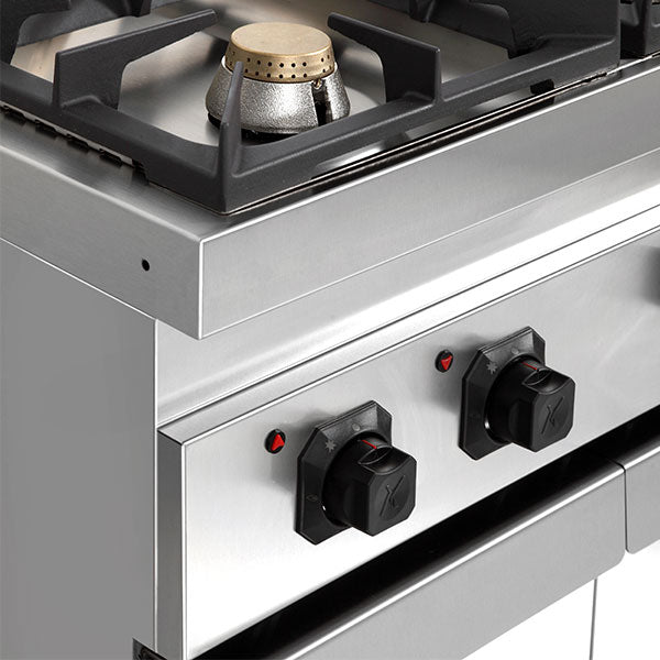 gaz stove with portes – 28.5kW – 4 Burners - G70C20K - Unninox - image 6