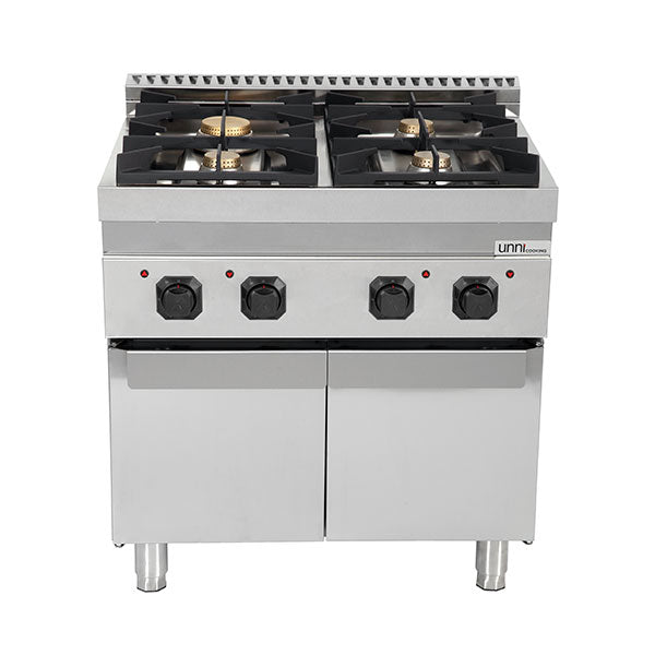 gaz stove with portes – 28.5kW – 4 Burners - G70C20K - Unninox - image 3