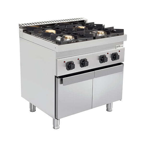 gaz stove with portes – 28.5kW – 4 Burners - G70C20K - Unninox
