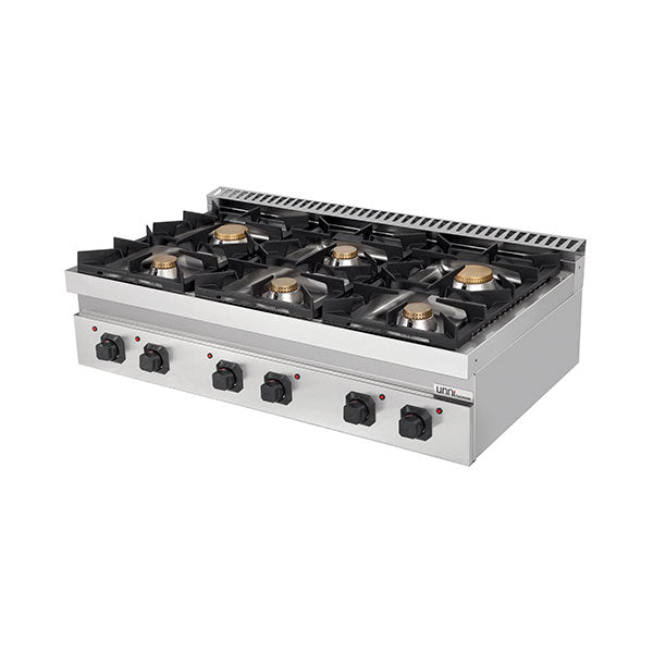 gaz Stove - 44kW - 6 Burners - Unninox - image 2
