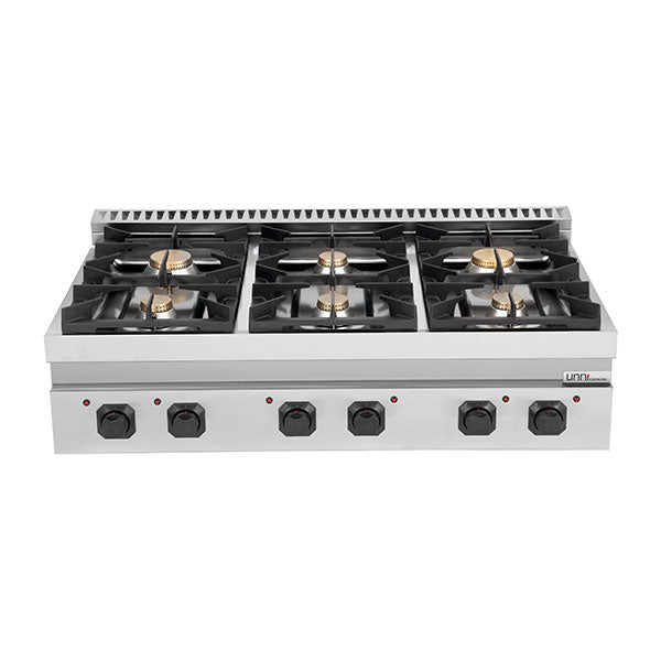 gaz Stove - 44kW - 6 Burners - Unninox - image 3