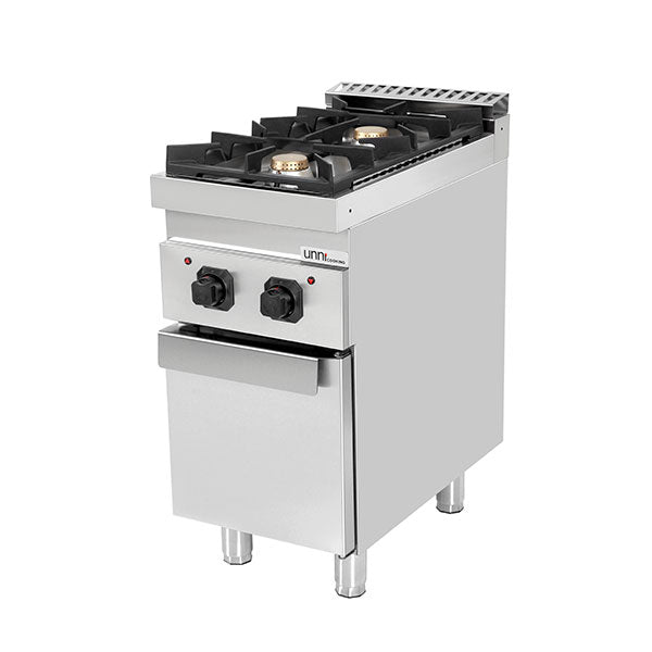 gaz stove with portes – 13kW – 2 Burners - G70C10K - Unninox - image 2