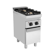 gaz stove with portes – 13kW – 2 Burners - G70C10K - Unninox