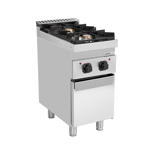 gaz stove with portes – 13kW – 2 Burners - G70C10K - Unninox