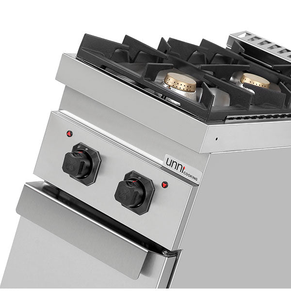 gaz stove with portes – 13kW – 2 Burners - G70C10K - Unninox - image 4