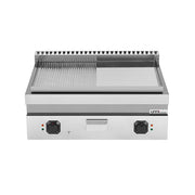 électrique Griddle – 1/2 Smooth + 1/2 Grooved – E70GP20B+GS - Unninox - image 3