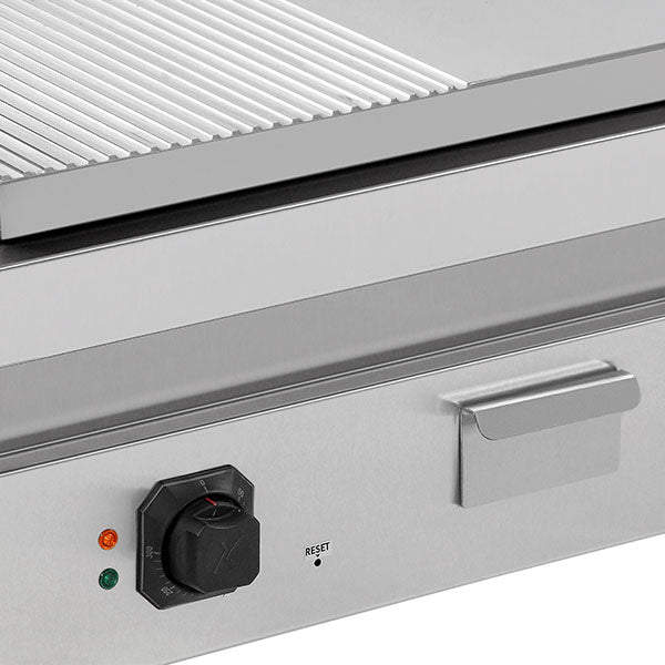électrique Griddle – 1/2 Smooth + 1/2 Grooved – E70GP20B+GS - Unninox - image 4
