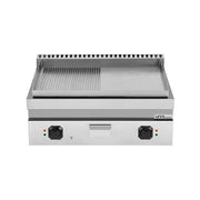 électrique Griddle – 1/2 Smooth + 1/2 Grooved CHROME – E70GP20B+GSC - Unninox - image 3