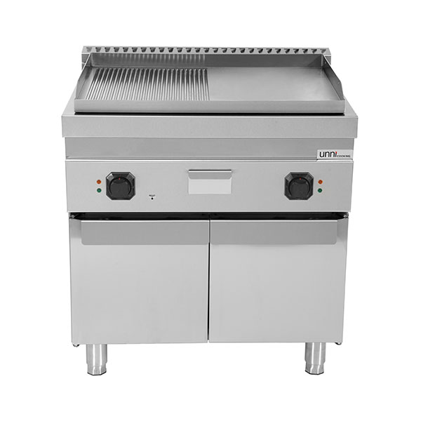 électrique Griddle – 1/2 Smooth + 1/2 Grooved – E70GP20K+GS - Unninox - image 3