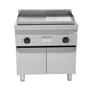 électrique Griddle – 1/2 Smooth + 1/2 Grooved CHROME - Unninox - image 3