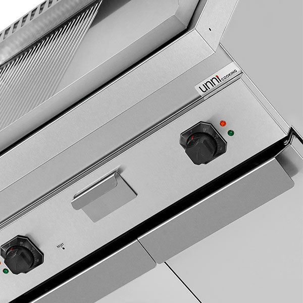 électrique Griddle – 1/2 Smooth + 1/2 Grooved – E70GP20K+GS - Unninox - image 5
