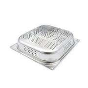 Récipient gastronorm 2/3 GN en acier inoxydable perforé, profondeur 6,5 cm, par Maxima, pour la cuisine professionnelle