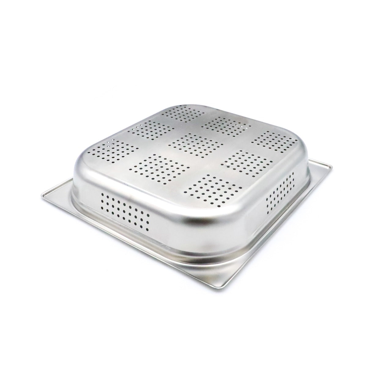 Récipient gastronorm - 2/3 GN - profondeur 6,5 cm - acier inoxydable - perforé