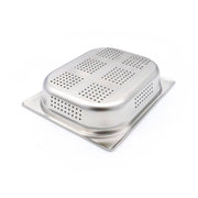 Recipent gastronorm 1/2 GN en acier inoxydable perforé, profondeur 6,5 cm, pour la cuisine professionnelle Maxima
