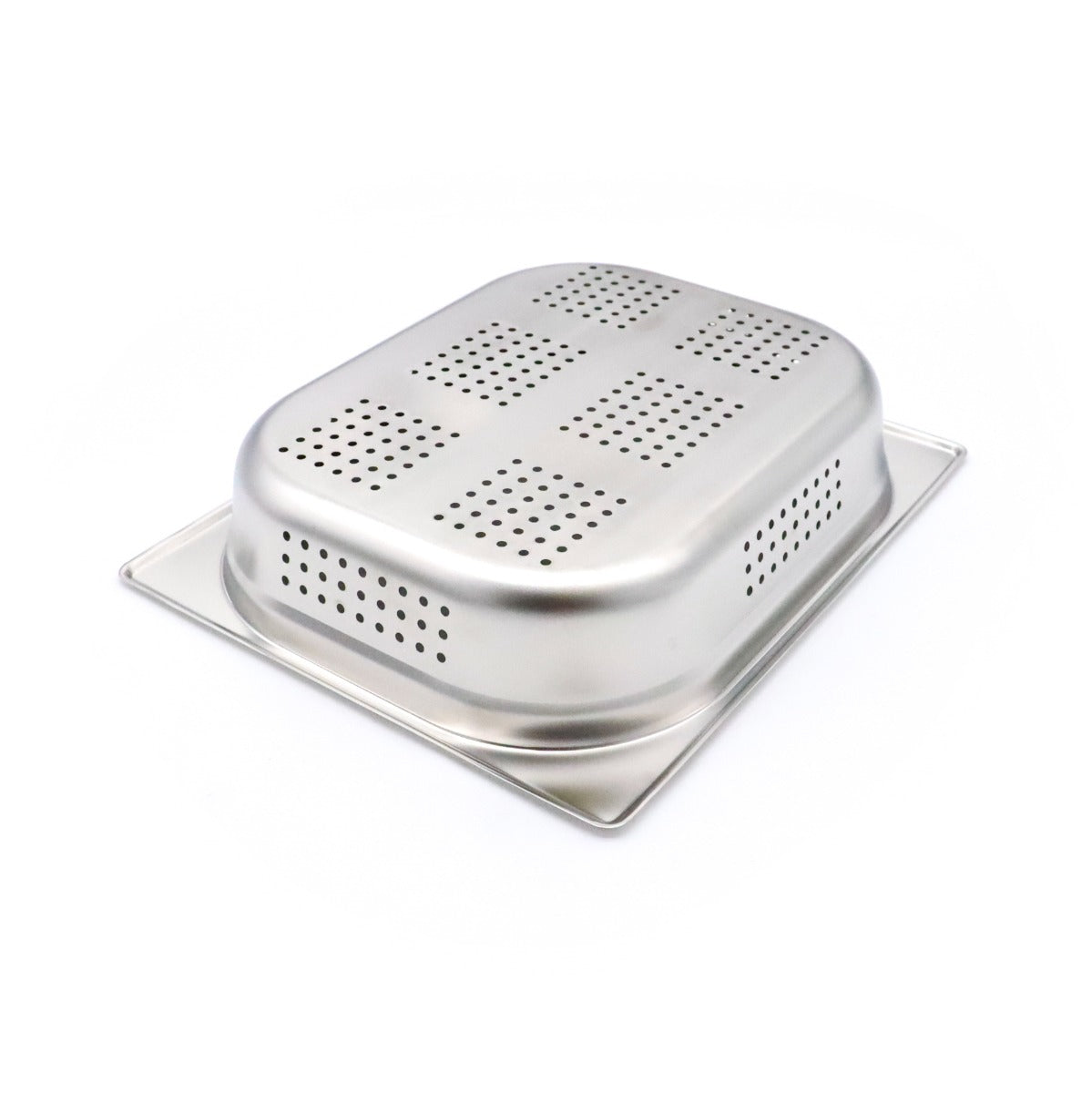 Récipient gastronorm - 1/2 GN - profondeur 6,5 cm - acier inoxydable - perforé