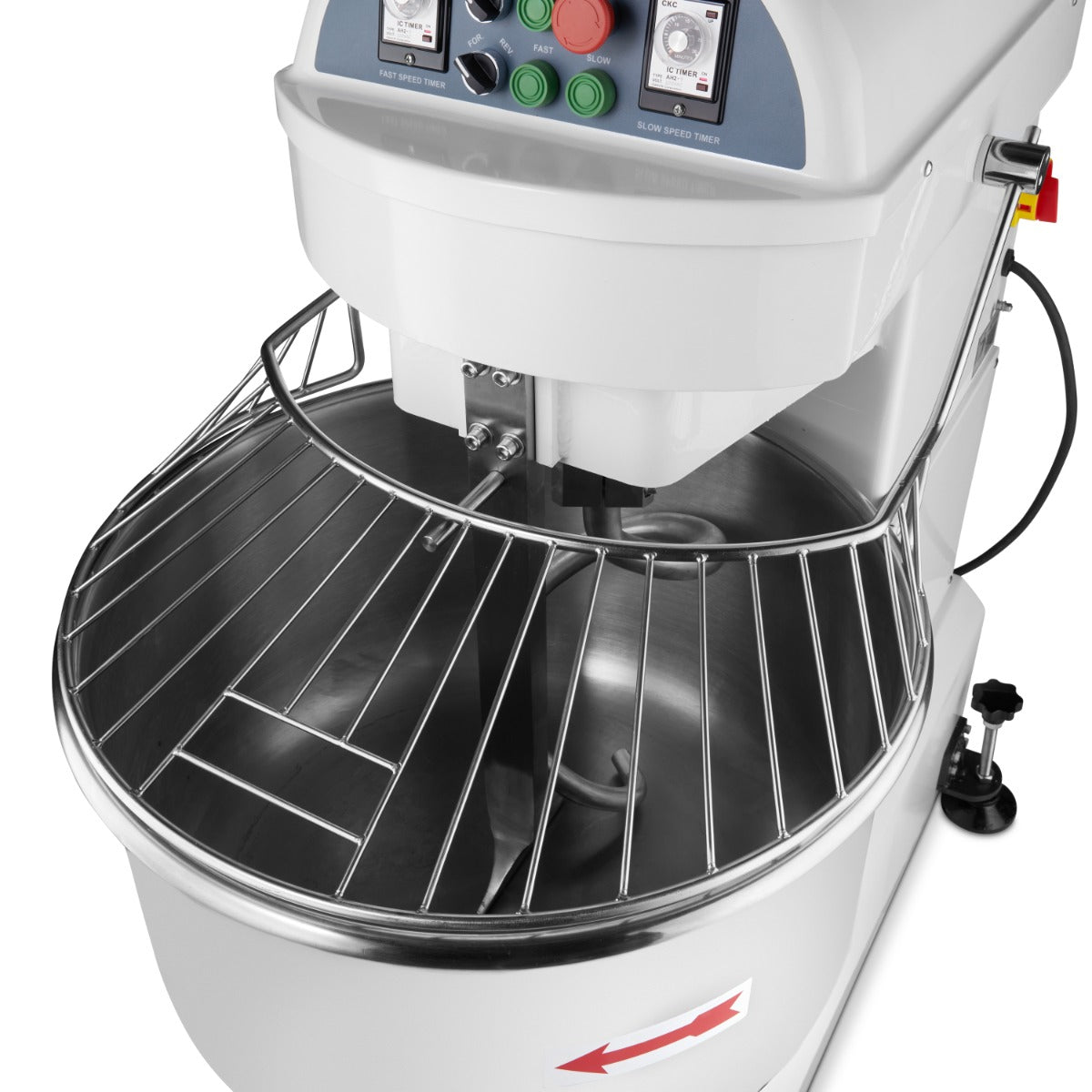 Pétrin à spirale Maxima, machine à pâte de 200L, 120kg, 2 vitesses, électrique 400V, pour pétrir la pâte.