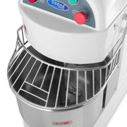 Pétrin à spirale Maxima de 20 L, capacité de 13 kg de pâte, deux vitesses, pour pétrir efficacement la pâte.