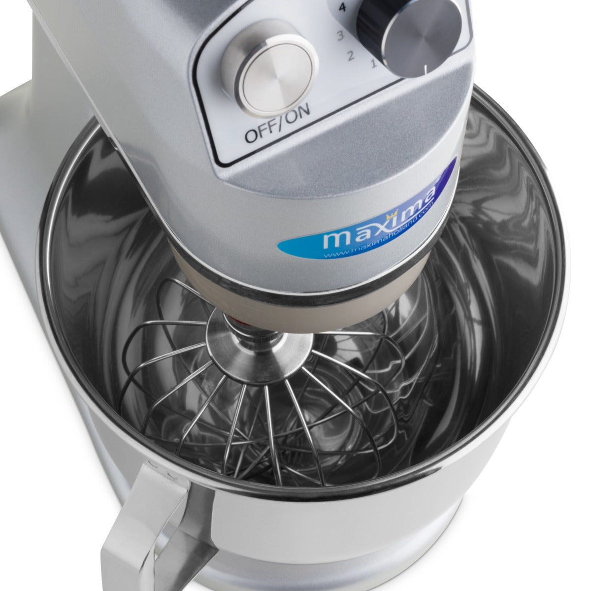Mixer planétaire - 7 L - jusqu'à 2 kg de pâte - argent