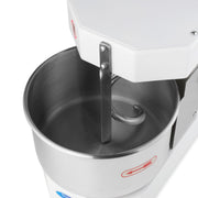 Pétrin à spirale Maxima blanc de 8 L, capacité de 4,5 kg de pâte, avec bol en acier pour pétrissage de pâte.