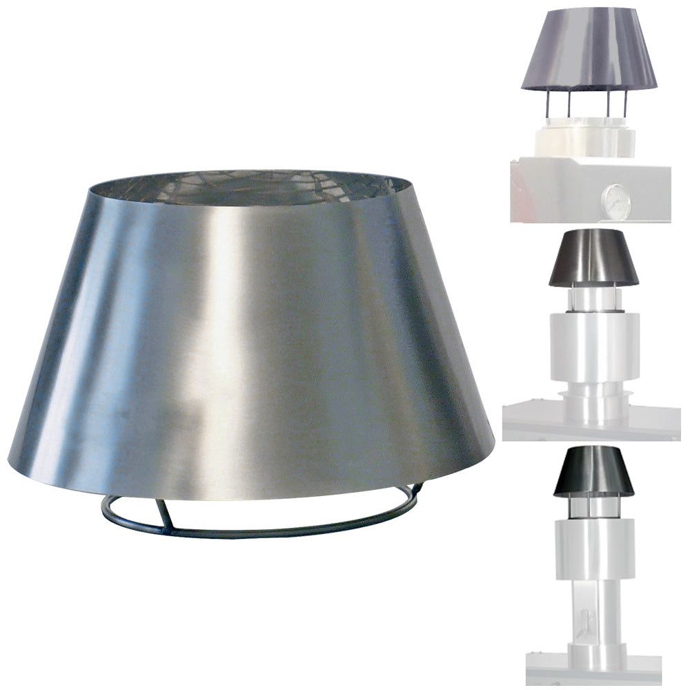 Chapeau cheminée inox (CBQ-060 & CBQ-075)