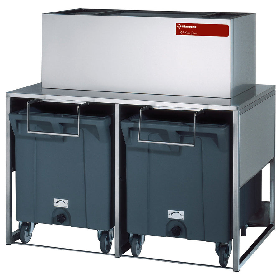 Bacs de stockage avec chariots de 2x 108 kg