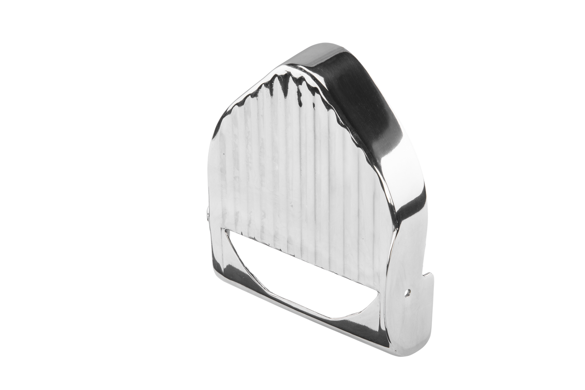 Couvercle de couteau en acier inoxydable 140 mm pour couteau à kebab TANDIR, pièce détachée, montrant la surface en métal.