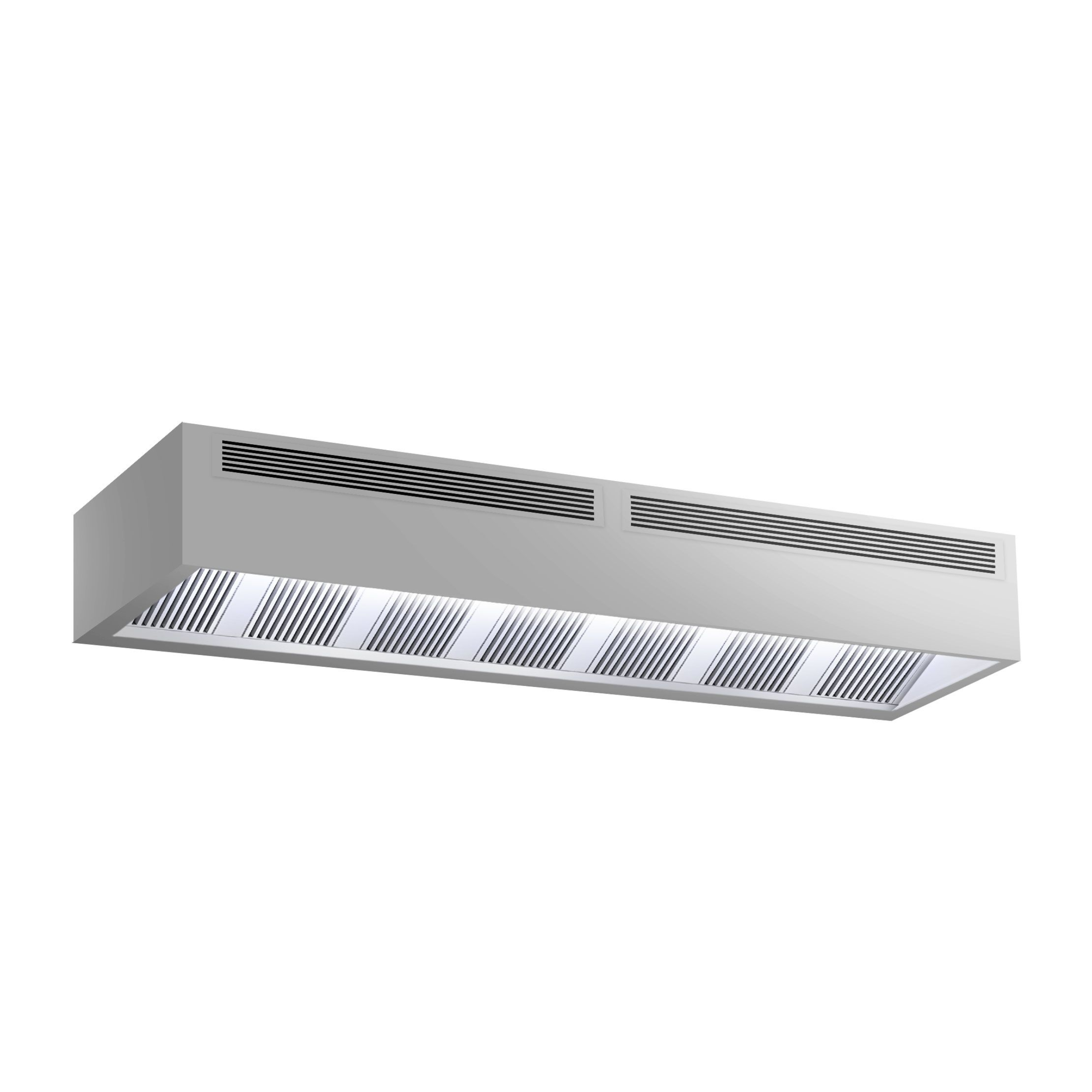 Kaer Cometa Cubic Wall Hood - AISI 430 Stainless Steel - 95x400x40cm