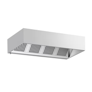 Kaer Cometa Joker Cubic Wall-Mounted Hood with Lighting - AISI 430 Stainless Steel - 90x200x45cm