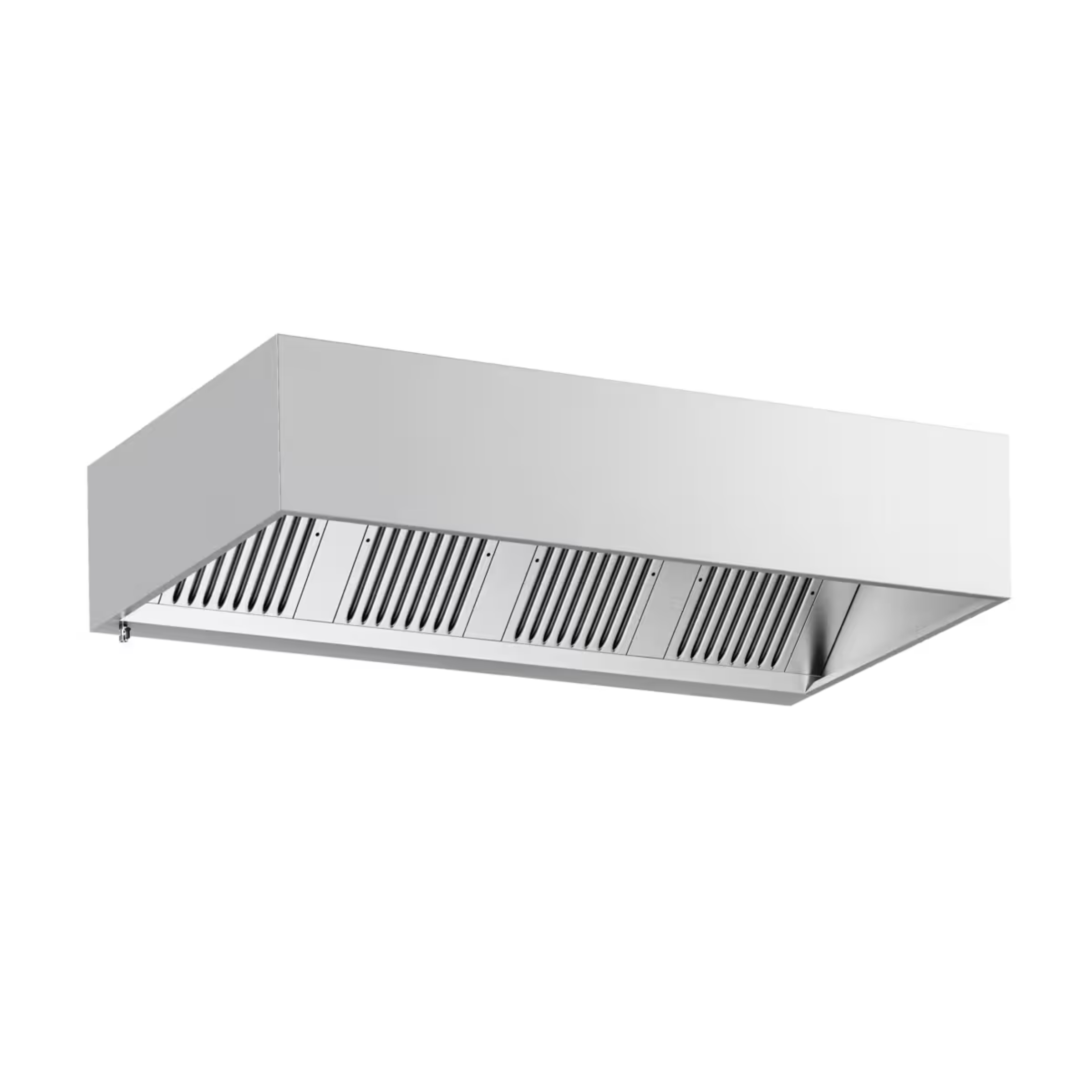 Kaer Cometa Joker Cubic Wall-Mounted Hood with Lighting - AISI 430 Stainless Steel - 90x200x45cm