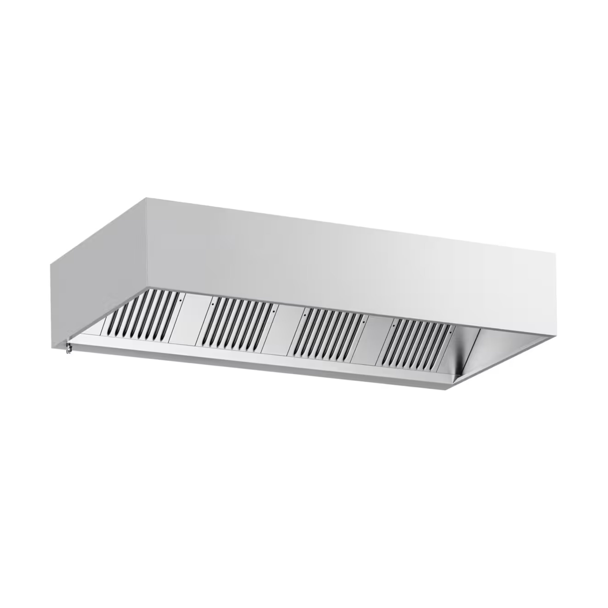 Kaer Cometa Joker Wall-Mounted Cuboid Hood with Lighting - AISI 430 Stainless Steel - 90x250x45cm