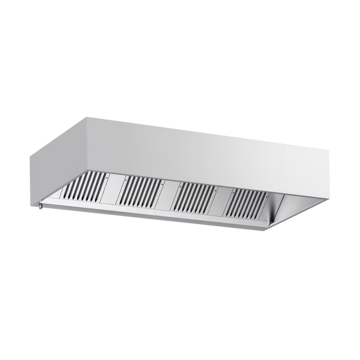 Hotte Murale Cubique Kaer Cometa Joker avec Éclairage - Inox AISI 430 - 90x250x45cm