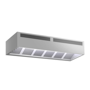 Kaer Cometa Joker Cubic Wall-Mounted Hood with Lighting - AISI 430 Stainless Steel - 90x300x45cm