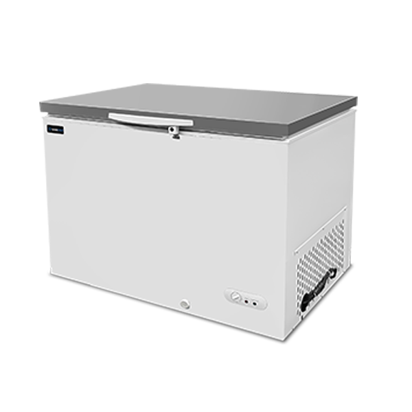 Chest Freezer | 395L | White/Acier inoxydable | -18°C to -25°C | statique Cooling - Unninox - image 2