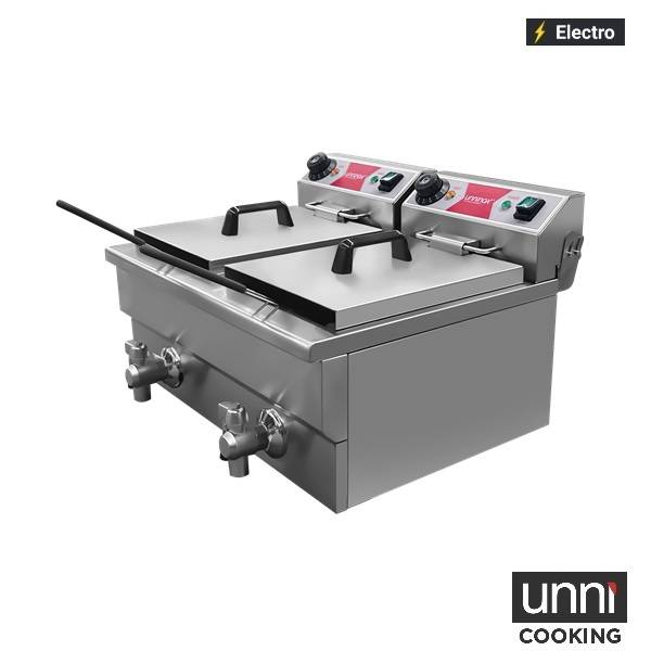 électrique Fryer 2x8L Budget - Unninox - image 2