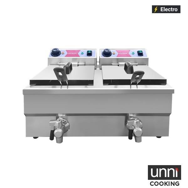 électrique Fryer 2x8L Budget - Unninox