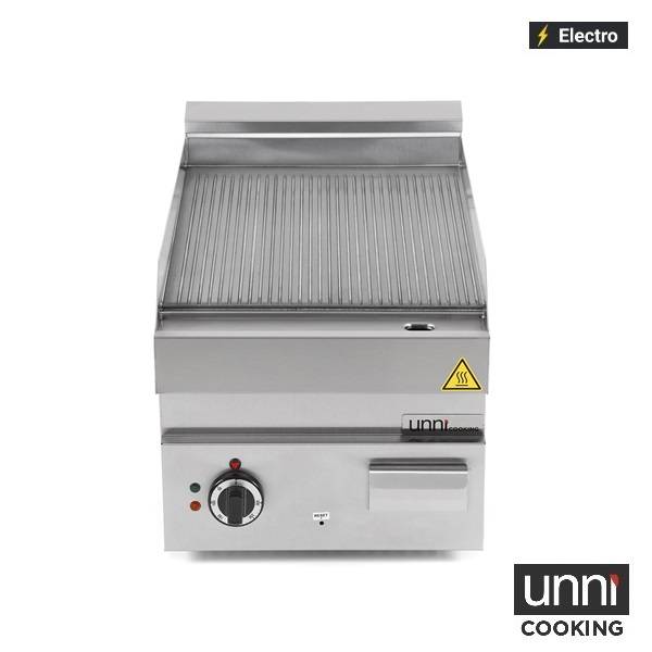 électrique Griddle – Grooved – E65GP10B-G - Unninox