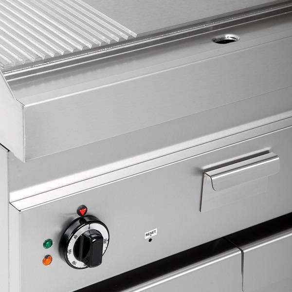 électrique Griddle – 1/3 Grooved - Unninox - image 4