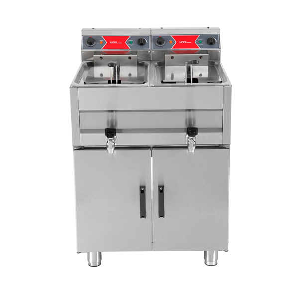 Fryer | électrique | 2x10L | 50°C/190°C | 2x9kW (400V) - Unninox - image 3