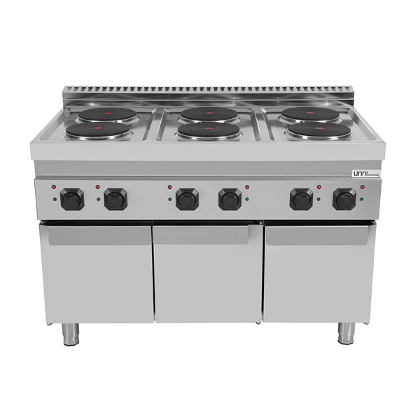 électrique Range with portes 6 PL – E70C30-K - Unninox - image 3