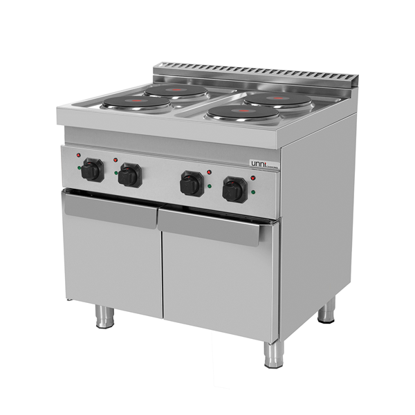 électrique Range with portes 4 PL – E70C20-K - Unninox - image 2