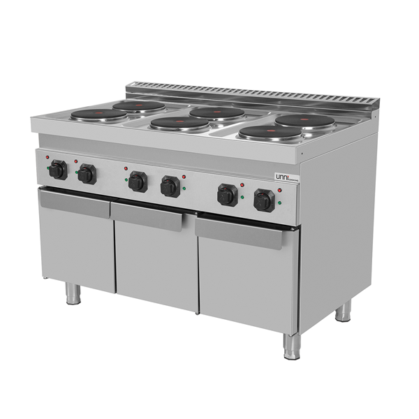 électrique Range with portes 6 PL – E70C30-K - Unninox - image 2