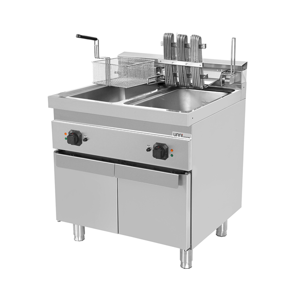 électrique Fryer 2x10L – 2×9kW (High Puissance) – E70DF16-K - Unninox - image 3